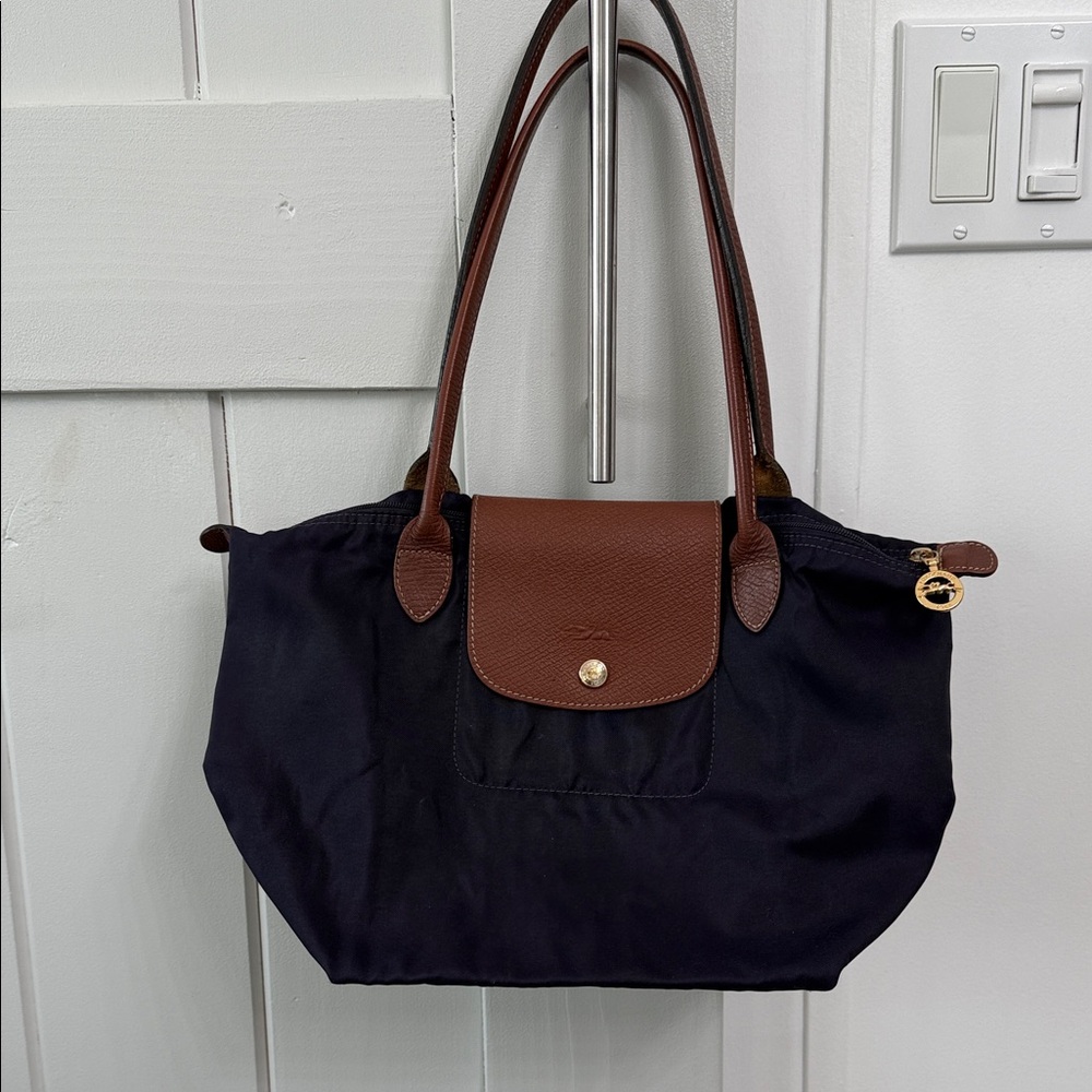 Longchamp small purple Tote Bag